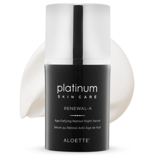 Aloette Retinol Serum for Face - Hydrating Vitamin C Face Serum with Niacinamide Hydrates, Plumps & Brightens Skin - Night Facial Serum Skincare for Fine Lines & Uneven Skin Tone, 0.54 Oz