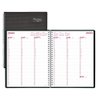 Brownline DuraFlex 2017 Weekly Planner, Twin-Wire, Black, 11 x 8.5 inches (CB950V.BLK-17)