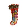 Holiday Glitter Pom Pom Tinsel Stocking Shiny Balls Cat Toy Colorful
