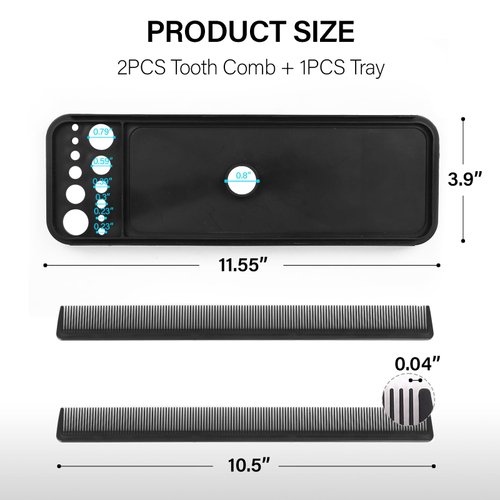 AliLeader Hair Extension Tool Tray with 2Pcs Hair Comb for Wig Stand Tripod Hair Extension Holder for Styling Hair Hanger for Washing,Coloring and Blow-Drying of Weft,Clip-In,Tape-In Extensions