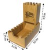 Bamboo Dice Tower | Special Edition Wooden Rolling Case | Perfect for DM's, Mini Games, RPG Players, DND, Dungeons and Dragons | Foldable Handcrafted Wood Die Roller Castle | Collapsible Chest