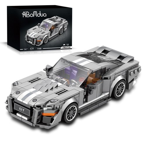 AIBOMUDA Race Sports Car Building Set,Challenging Techni MOC Sports Car Model for Boys,Adults(476pcs)