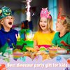 Leinuosen 32 Packs Dinosaur Party Hats Birthday Party Hats for Kids Dinosaur Party Decorations Dino Hats for Party (Cool)