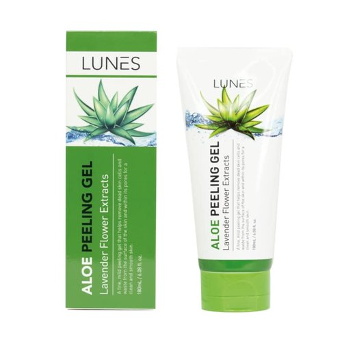 LUNES Aloe Peeling Gel! A Mild Peel Solution & Deep Cleansing 180 ml/ 6.08 fl. Oz. Korean Products