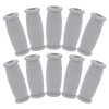 iplusmile Crutch Pads Crutch Hand Grips Replacement 10pcs Crutch Parts Rubber Pads Underarm Cushions Easy Application Crutch Accessory Kit Dark Grey