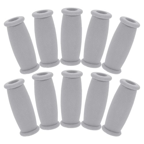 iplusmile Crutch Pads Crutch Hand Grips Replacement 10pcs Crutch Parts Rubber Pads Underarm Cushions Easy Application Crutch Accessory Kit Dark Grey