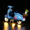 BRICKSHINING LED Lighting Compatible with Lego Vespa 125 10298, Light Kit Compatible with Lego 10298, Giving Light to Model, NOT Included The Model Set(Standard Customized Version)