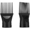 Hair Dryer Diffuser Professional Universal Hairdressing Wind Blow Cover Comb Attachment Nozzle Black Straightening Detangling Fine Curly Natural Hair Professional Processed Blow Dryer Comb Attachment