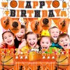 Basketball Birthday Party Decorations, Basketball Birthday Party Supplies Including Banner, Hanging Swirls, Foil Balloons, Latex Balloons, Cake Toppers, Backdrop and Tablecloth