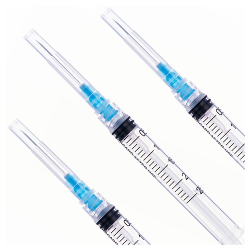 2.5ml Disposable luer lock Syringe with 23G/1Inch Needle, Individual Package (20)