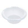 White 12 oz. Plastic Bowls - 100 Count(styles may vary)