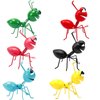 Cruis Cuka Metal Yard Art Garden Decorative Cute Ant Outdoor Wall Sculptures - Set of 6
