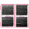 Qiveaory DIY Lash Extension Kit 720pcs Individual Lashes Clusters D Curl Eyelash Extension Kit with Lash Bond and Seal, Eyelash Remover Tweezers Brush(10-18mm,30D+40D+50D+60D) Lash Books DIY at Home