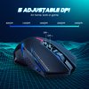 T-DAGGER Wireless Gaming Mouse- USB Cordless PC Accessories Computer Mice with LED Backlit, Ergonomic Gamer Laptop Mouse with 7 Silent Buttons, 5 Adjustable DPI Plug & Play for PC