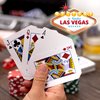 Pre-Owned Professional Playing Cards from Las Vegas - 8 Decks, Bridge Size, Plastic Coated, Retired Casino Table Games Collection, Standard 52-Card Poker Deck Set