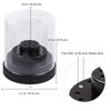 PANA Nail Drill Bit Holder 48 Holes Stand Display Organizer Black - Dust Proof Storage Container Box Case Tools for Home Use or Nail Salon
