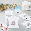 Junkin 100 Pcs Hair Clip Display Cards Headband Display Cards Hair Bow Holder Cards Rectangle White Cardboard Hair Barrettes Jewelry Display Holder for Hair Accessories Display and Organizing