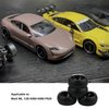 Walmine 4pcs RC 5 Spoke Wheel Drift Tyre Black Wheel Rims Replacement for WL 1/28 K969 K989 P929 RC Car