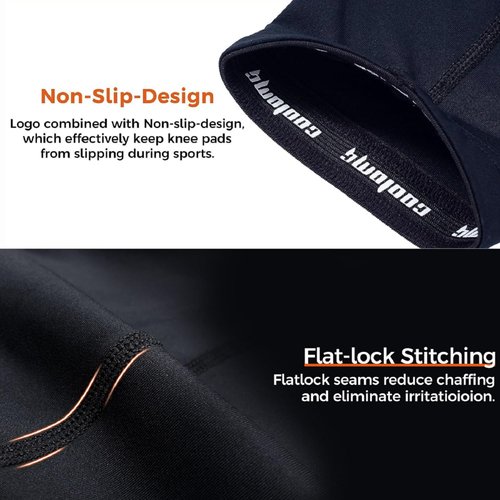 COOLOMG Arm Sleeve Youth Boys Adult Compression Sleeve for Basketball Baseball Football Golf (1 Sleeve) Black L