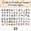144 PCS Raccoon Temporary Tattoos Stickers, Raccoon Party Favors Supplies Woodland Raccoon Birthday Party Decorations Gifts for Kids Boys Girls Classroom Rewards, 24 Sheets