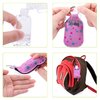Duufin 60 Pcs Hand Sanitizer Keychain Holders Set with 30 Pcs Empty Bottles 30 Pcs Hand Sanitizer Holder for Backpack Purse