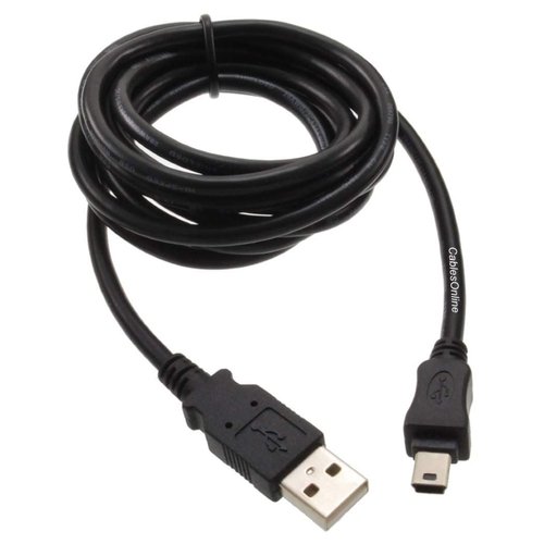 CablesOnline, 6ft USB 2.0 A-Type Male to Mini-B 5-Pin Male Shielded USB Cable, USB2-A506