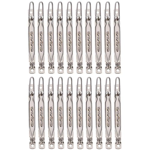 20 Pcs 2.36 Inch Blank Hair Clips Metal Hair Frog Pin Barrette DIY Hair Clip Accessories for DIY Arts & Crafts Projects