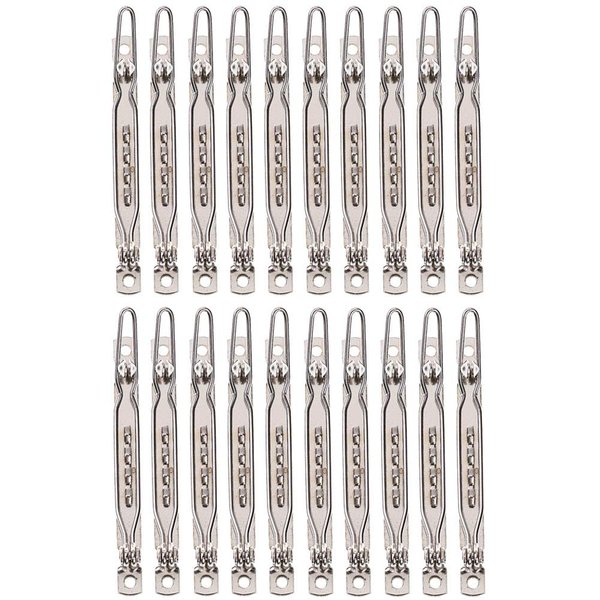 20 Pcs 2.36 Inch Blank Hair Clips Metal Hair Frog Pin Barrette DIY Hair Clip Accessories for DIY Arts & Crafts Projects