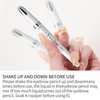 2024 Upgrade Microblading Eyebrow Pen, Waterproof Long-Lasting Eyebrow Pencil with 4-Prong Micro-Fork Tip Applicator, Microblading Pen for Natural Looking Brows Makeup (Gray 3#)