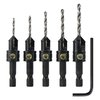 Snappy Tools Quick-Change 5-Pc. Countersink Drill Bit Set. Proudly Made in The USA.