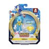 Sonic The Hedgehog 4-Inch Action Figure Modern Sonic with Yellow Chaos Emerald Collectible Toy