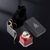 Ambrogio.L Quad Torch Lighter Tabletop Refillable Butane Gas Red Flame Cigar Cigarette Lighter for Birthday Christmas Men