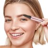 3D Waterproof Microblading Eyebrow Pencil Contouring Pen, 4 Tip Microblade Eyebrow Pen, Natural Makeup Fine Stroke Magic Eyebrow Pencil with 4 Micro-Fork Tip (Dark Brown)
