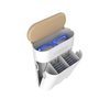 Dispenser, Storage, Daily Contact Lenses, with Spectacle Compartment and Adhesive Attachment. Universal for All Brands