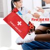 12 Pack 6.3 x 4.3inch Small First Aid Kit Bag Empty, First Aid Bag Pouch Bag for Home Office Car Businesses Camping(Empty Bag)