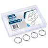 OFFPLEX Loose Leaf Binder Rings 1 Inch (100 Pack) – Sturdy Book Rings, Index Card Rings, Key Rings, Flashcard Rings, Notebook Paper Rings, Metal Rings for Office, School or Home