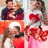 84 Pcs Valentines Romantic Tattoos Waterproof Red Lips Love Heart Rose Fake Temporary Tattoos Stickers Body Arm Face Tattoos Suitable for Wedding Festival Women man Party Supplies