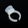 Tattoo Ink Cap, Disposable Tattoo Ink Ring Cups Plastic Microblading Pigment Accessories Holder (100pcs)