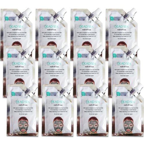World's Finest Dead Sea Mud Mask for Face Bulk Set - Bundle with 12 Wash-Off Face Masks with Salt and Minerals from the Dead Sea for Deep Cleansing | Dead Sea Face Masks Skincare
