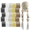 MEEDEE 100 Pack Netural Color Elastic Hair Ties For Women No Crease Soft Elastic Ribbon Hair Ties Knotted Hair Ties No Damage Pony Tails Hair Ties Ouchless Hair Ties Yoga Hair Ties Elastic Bracelets