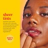 Burt's Bees Lip Tint Balm Stocking Stuffers, Christmas Gifts with Long Lasting 2 in 1 Duo Tinted Balm Formula, Color Infused with Deeply Hydrating Shea Butter for a Natural Looking Buildable Finish, Petal Rose (2-Pack)