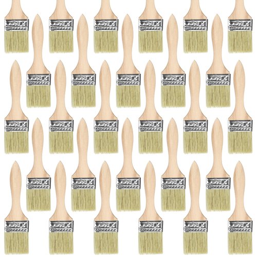 UPlama 48Pack 2 Inch Paint and Chip Paint Brushes for Paint, Stains, Varnishes, Watercolor, Wood, Wall, Furniture-Brush Cleaner