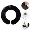 Lurrose Neck Strips Salon Hair Cutting Collar Silicone Rubber Neck Wrap Guard Neck Shield Shawl Barber Styling Cape Barber Supplies for Haircut Hair Dye Black Hair Dye Cape