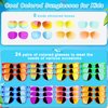 Kids Sunglasses Bulk Party Favors - 24 Packs Boys Girls Sunglasses for Kids Age 3-8 with UV 400 Protection, Neon Sunglasses for Kids Party