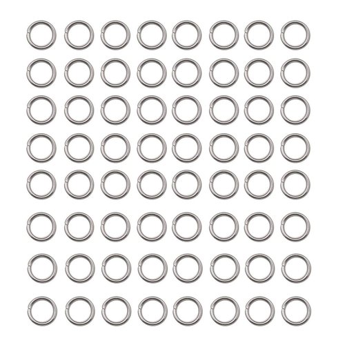 1000 pcs Stainless Steel Split Rings Jump Rings Connector Rings for Jewelry Making Necklaces Bracelet Earrings Keychain DIY Craft (12603-6mm)