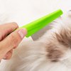 2 Packs Pet Hair Comb, 2 in 1 New Pet Comb Multifunctional Dog Hair Comb Cat Hair Comb Flea and Tear Stain Removal Pet Comb for Grooming and Dehairing Face and Paws(Green)