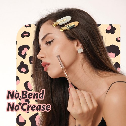 YIERSO 8 Pcs Hair Clips No bend No Crease Duckbill Clips No Dent Flat Clip Alligator Hair Barrettes for Salon Hairstyle Women Girls Makeup Accessories Acrylic Resin (Pink+White)