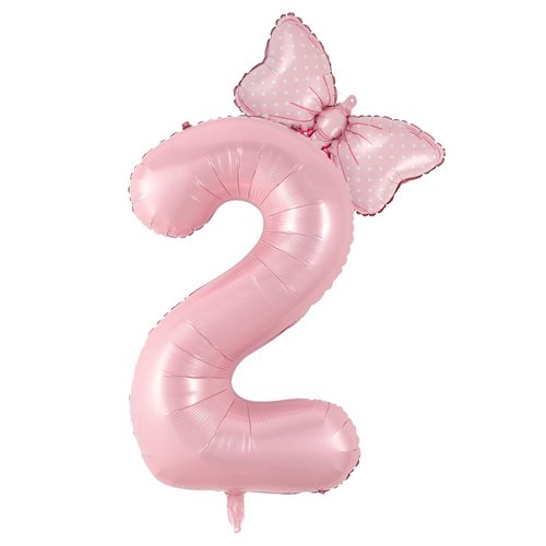 Birthday Number Balloons Pink Happy Birthday Number Balloons Decorated with 40 "Number Balloons Party Supplies (2)