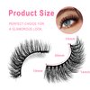 7 Pairs Cat-Eye Lashes Flu-ffy 15mm Fox Eye Lashes Curly Volume Eyelashes Faux Mink Lashes that Look Like Extensions Lashes Wispy False Eyelashes Natural Look(Z03)
