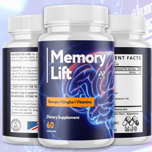 (3 Pack) Memory Lift Capsules, Official MemoryLift Brain Health Supplement with All Natural Ingredients, Advanced Memory Lift Brain Health Support with Premium Vitamins for Women & Men (180 Capsules)